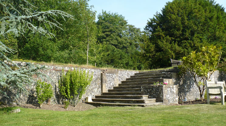 Muntham Court - Terrace steps (744)